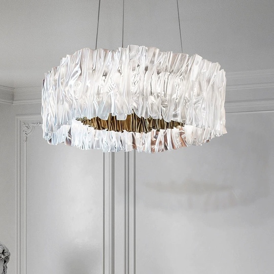 Люстра золотая Ultrivex, металл, 40*20 см, светодиодная, LED