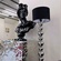 Торшер черный серебро Elantri, 35*35*168 см, LED, Е27, металл, 12 Вт