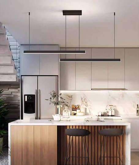 Люстра черная Lumina, металл, 175*150 см, светодиодная, led