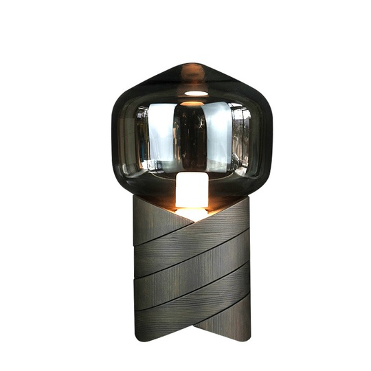 Черная настольная лампа Shaded, 28*45 см, E27