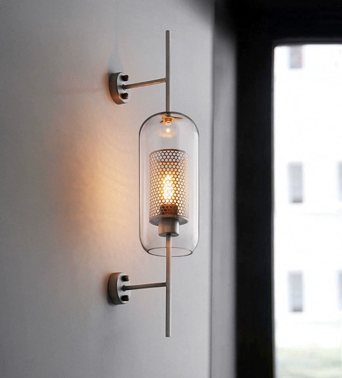 Настенный светильник JOHNNY, бра 20*67, бронза, металл, Е27.