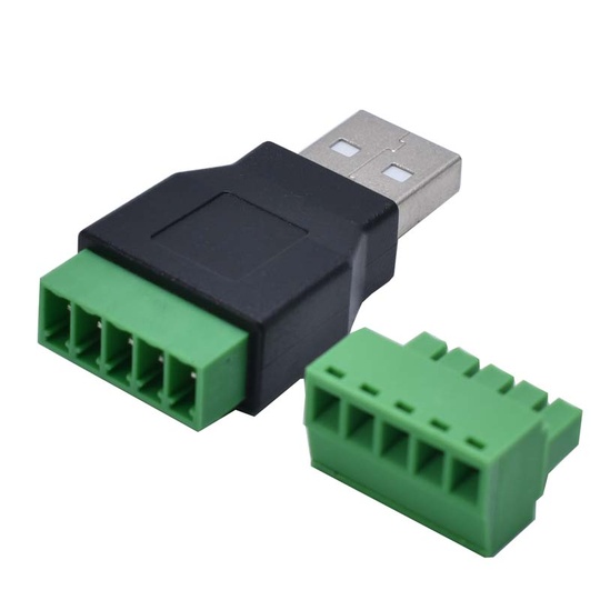 Переходник USB A - 5pin винтовый зажим