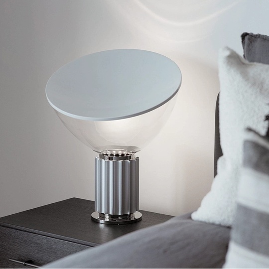 Настольная лампа CHUCK 37*50, серебристый, металл, Е27.