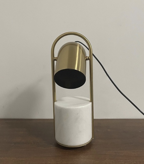 Лампа настольная золото, Marble Tube Table, 20*38 см