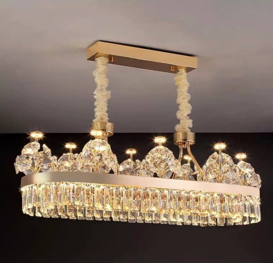Подвесной светильник UMUT 100*33, золотой, кристалл, металл,  LED.
