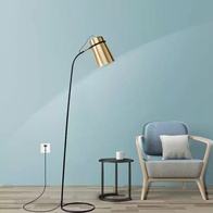 Торшер, золото, черный, Exant 35*150, светодиодный, E27, металл