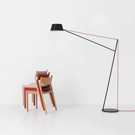 Торшер черный Elixora, 170*210 см, LED, E27, металл, 24 Вт