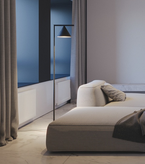 Напольный светильник черный CAPTAIN FLINT, LED, 24 Вт