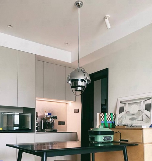 Светильник серебряный Elyntos, металл, 38*40 см, Е27