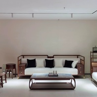 Прямой диван Amanda темный орех, ткань, 250*85*90 см