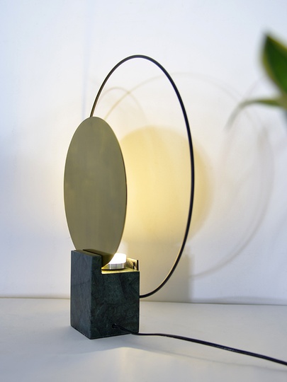 Лампа настольная золото Nordic Mangle, 41*47 см, LED, металл