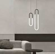 Светильник подвесной, черный, Elyfro, металл, 21*80 см, светодиодная, LED