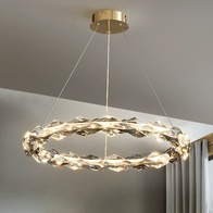 Люстра подвесная, медный, кристалл, AYSE 60*60, металл, LED.