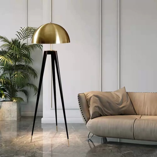 Торшер черный Arvion, 50*165 см, LED, Е27, металл, 14 Вт