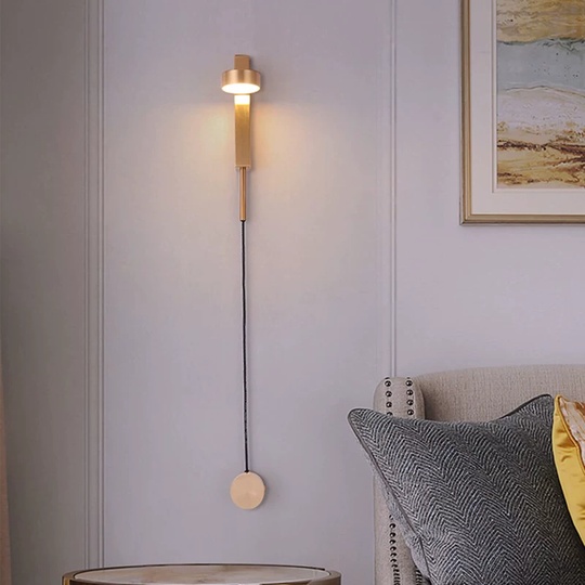 Настенный светильник медь LOPPA, Бра, 45*80, металл, LED.