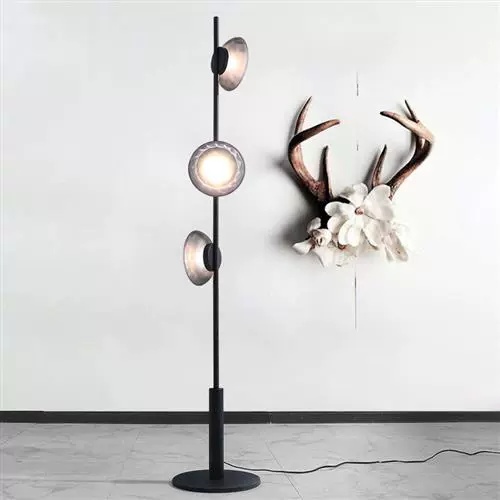 Торшер черный Elvarion, 28*180 см, led, G5, металл, 10 Вт