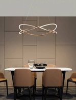 Люстра подвесная, золото, ПММА, WILL 72*120, металл, LED