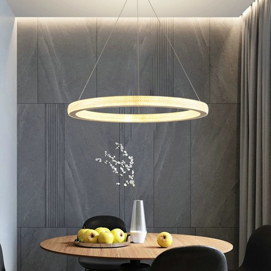 Люстра подвесная, медь, ПММА, SIMBA 100*4 металл, LED.