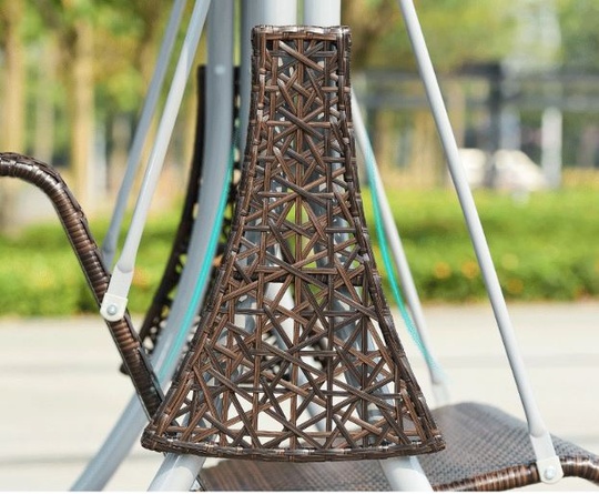 Качели садовые из ротанга Covered