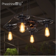 Дизайнерский светильник е14 56 см, led, металл, дерево, потолочный, китай, для гостиной