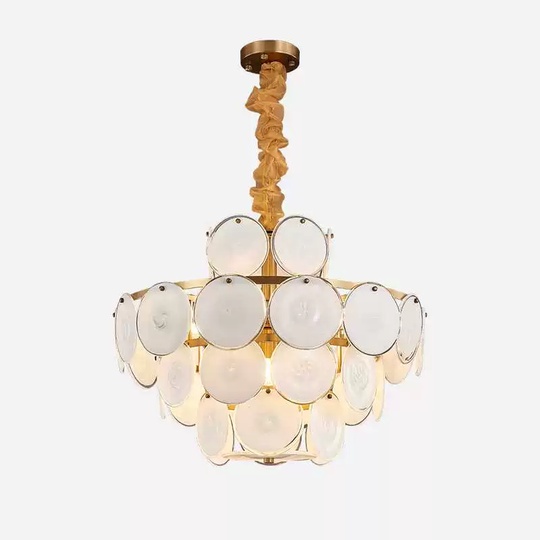 Люстра подвесная медная Aquorix, металл, трос 30 см, 60*40 см, Е14