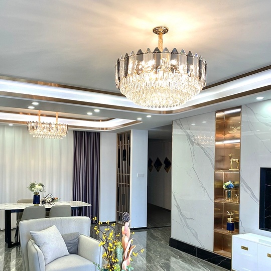 Люстра подвесная BERKE 60*30 дымчатый, стекло, металл, Е14.