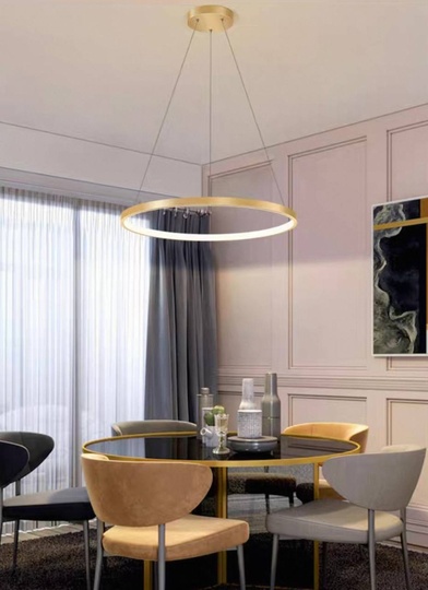 Люстра подвесная, медь, ПММА, WILLOW 120*2 металл, LED.