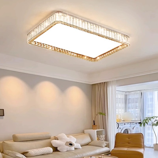 Потолочный светильник, хром, кристалл, IGGY 90*60 металл, LED.