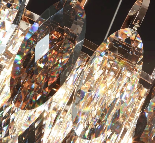 Подвесной светильник BURAN 80*28, золотой, кристалл, металл,  LED.