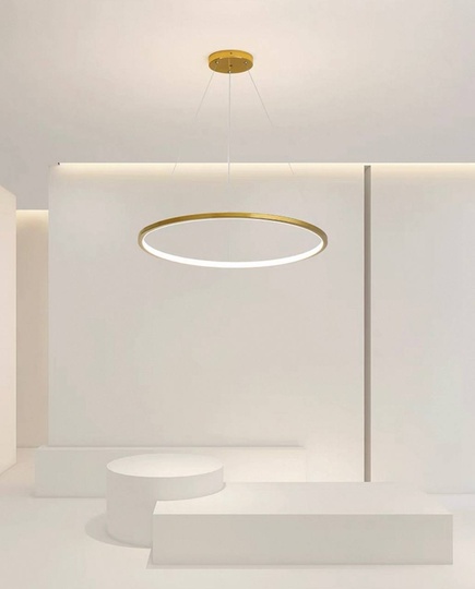 Люстра подвесная, медь, ПММА, WILLOW 120*2 металл, LED.