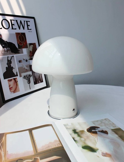 Настольная лампа BERSA 22*28, белый, стекло