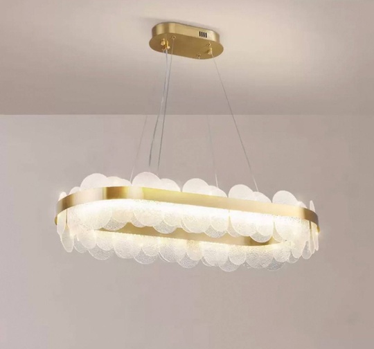 Люстра подвесная, медный, стекло, ARTISTIC 100*15, металл, LED.