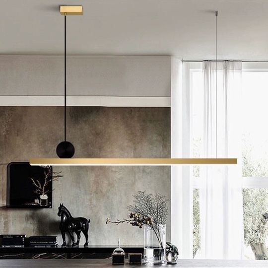 Люстра медная Luma, металл, 88*130 см, светодиодная, LED