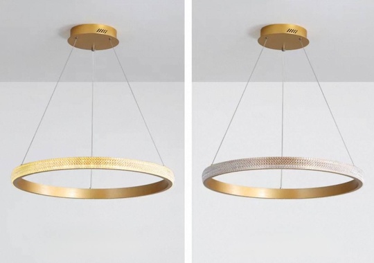 Люстра подвесная, медь, ПММА, NATA 40*100 металл, LED.