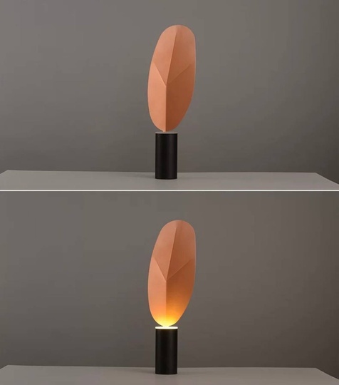 Настольная лампа SHEET 61*27, розовое золото, нержавеющая сталь