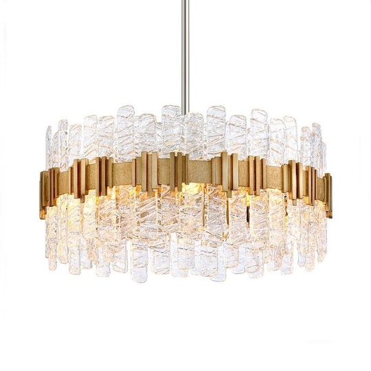 Люстра подвесная медная Aquionex, металл, 60*35 см, светодиодная, LED