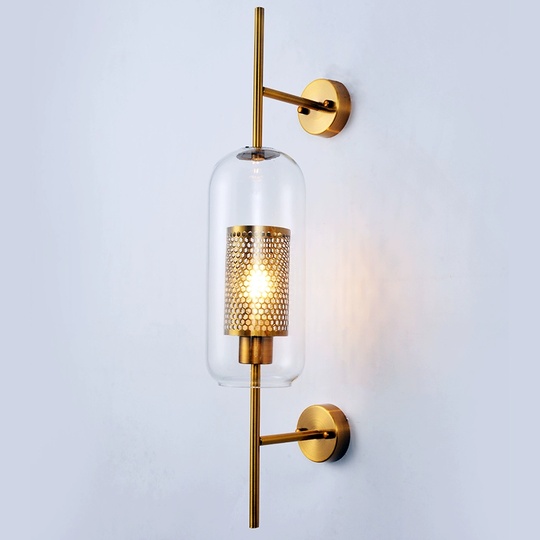 Настенный светильник JOHNNY, бра 20*67, бронза, металл, Е27.