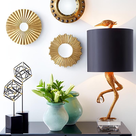 Настольная лампа птица Ibis, 30*62 см, металл, светодиодная, E27