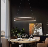 Светильник подвесной бронзовый Elythrix, металл, трос 120 см, 100*7.5 см, LED