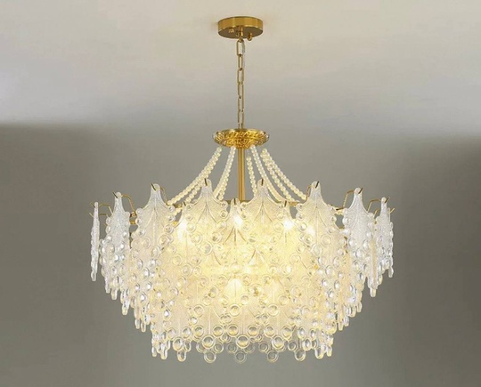 Люстра подвесная, медный, стекло, TASTEHOLDER 60*28, металл, E14.