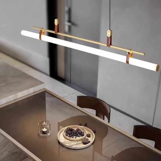 Люстра подвесная, бронза, стекло DENIZ 115*18, металл, LED.