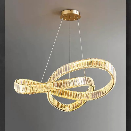 Люстра подвесная, бронза, кристалл, JACOB 100*32 металл, LED