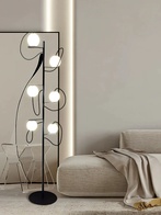 Торшер черный Elyxor, 35*165 см, LED, металл, 24 Вт