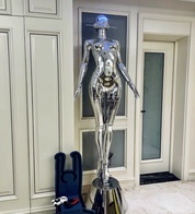 Торшер Cyberwomen хром 73*50*207 см, LED, кнопка, смола, стекловолокно, 8 Вт