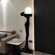 Торшер черный Eliosynth, 40*130 см, LED, Е27, смола со стекловолокном, 14 Вт