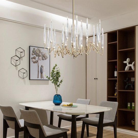 Светильник подвесной медый Axirex, металл, трос 100 см, 100*45 см, G4