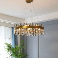 Люстра подвесная, медный, кристалл, BEAUTIFUL 80*25, металл, E14.