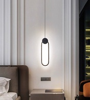 Светильник потолочный, черный, Elluvia, металл, 10*37 см, светодиодная, LED