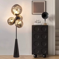 Торшер черный Eleviq, 58*20*175 см, LED, Е27, металл, 14 Вт