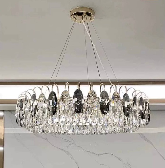 Подвесной светильник BURAK 100*20, золотой, кристалл, металл,  LED.